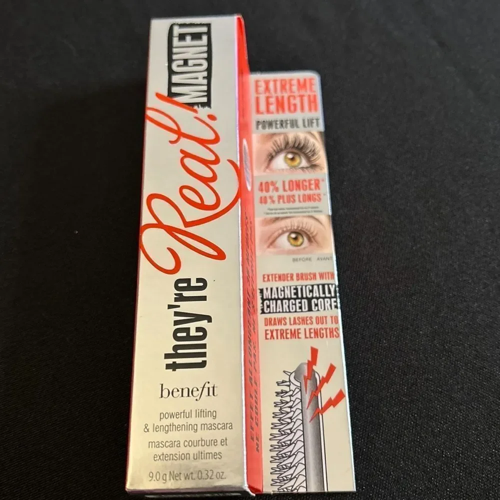 🌻 Too Faced They’re Real Magnet Black Mascara New FullSz